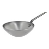 HorecaTraders Wokpan | Plaatstaal | 1.76 kg | 10 x Ø28 cm