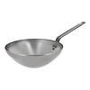 HorecaTraders Wokpfanne | Stahlblech | 1,76 kg | 10 x Ø28 cm