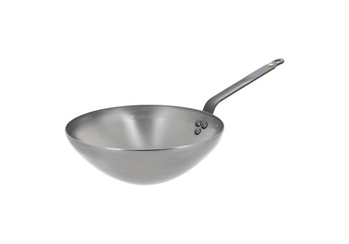  HorecaTraders wok pan | Sheet steel | 1.76kg | 10 x Ø28 cm 
