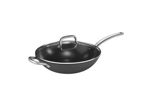  HorecaTraders Poêle wok | Antiadhésif | Acier moulé léger | Ø32 cm 