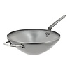 HorecaTraders wok pan | Sheet steel | 1.96kg | 10 x Ø32 cm
