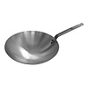 HorecaTraders wok pan | Sheet steel | 1.8kg | 8.5 x Ø35 cm