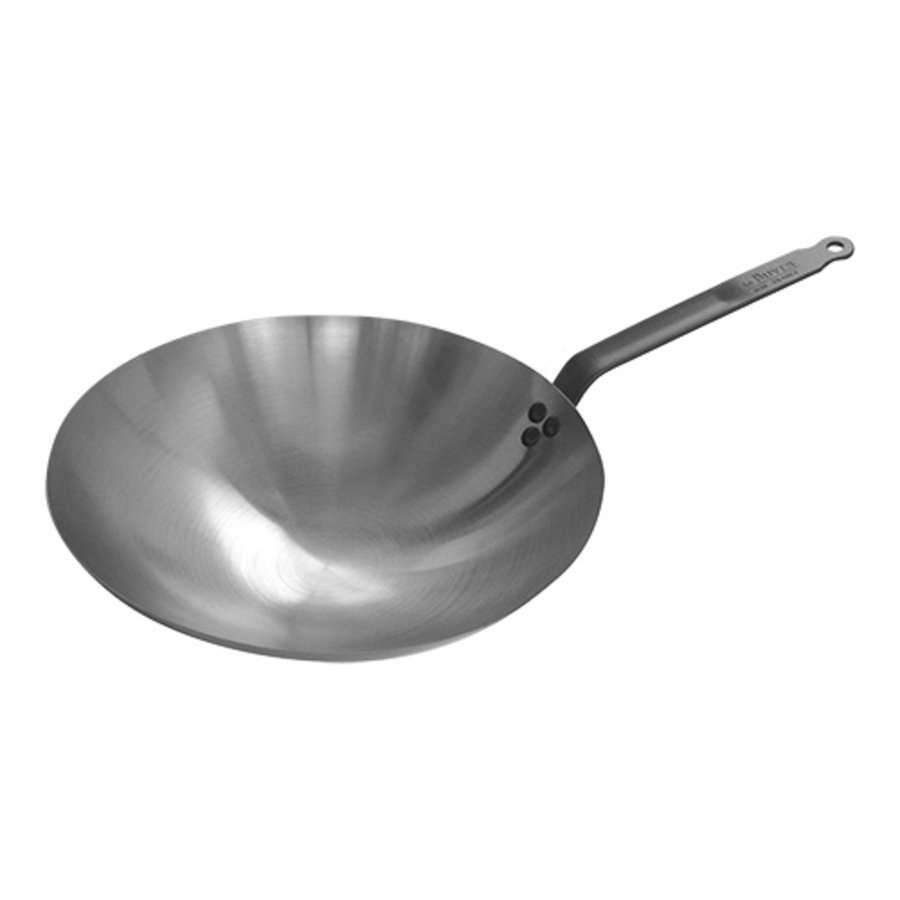 wok pan | Sheet steel | 1.8kg | 8.5 x Ø35 cm