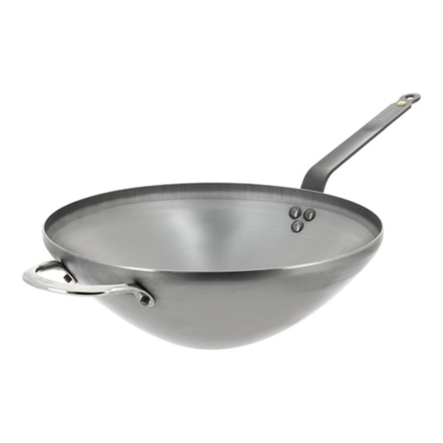 Wokpfanne | Stahlblech | 2,75 kg | 12,5 x Ø40 cm