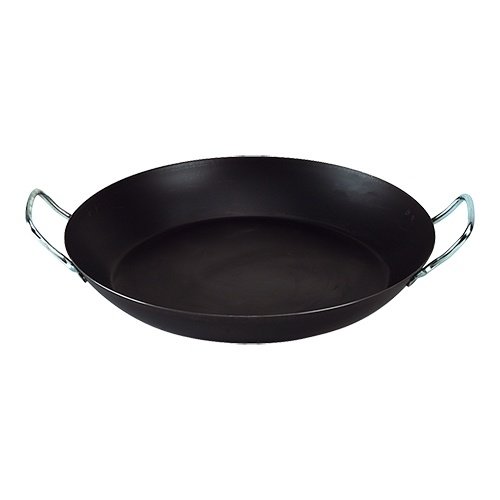  HorecaTraders Paella pan | Sheet steel | 1.6kg | Ø37 cm 