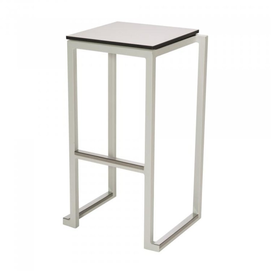 Tabouret de bar Kubo Smart Bar Alu | Aluminium | Volkern/Blanc | 4 pièces