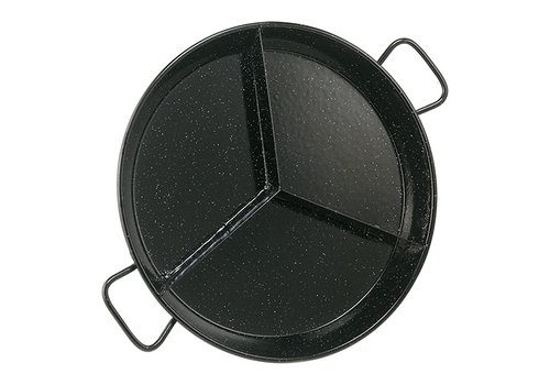  HorecaTraders Poêle à paella | Émaillé | Acier | Ø42 cm 