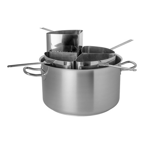  HorecaTraders Pasta Casserole | stainless steel | 31.4 L | Ø40 cm 