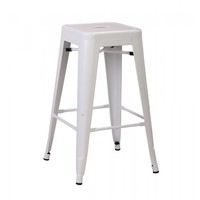 Stackable Bar Stool Tolix | Steel | White | 4 pieces