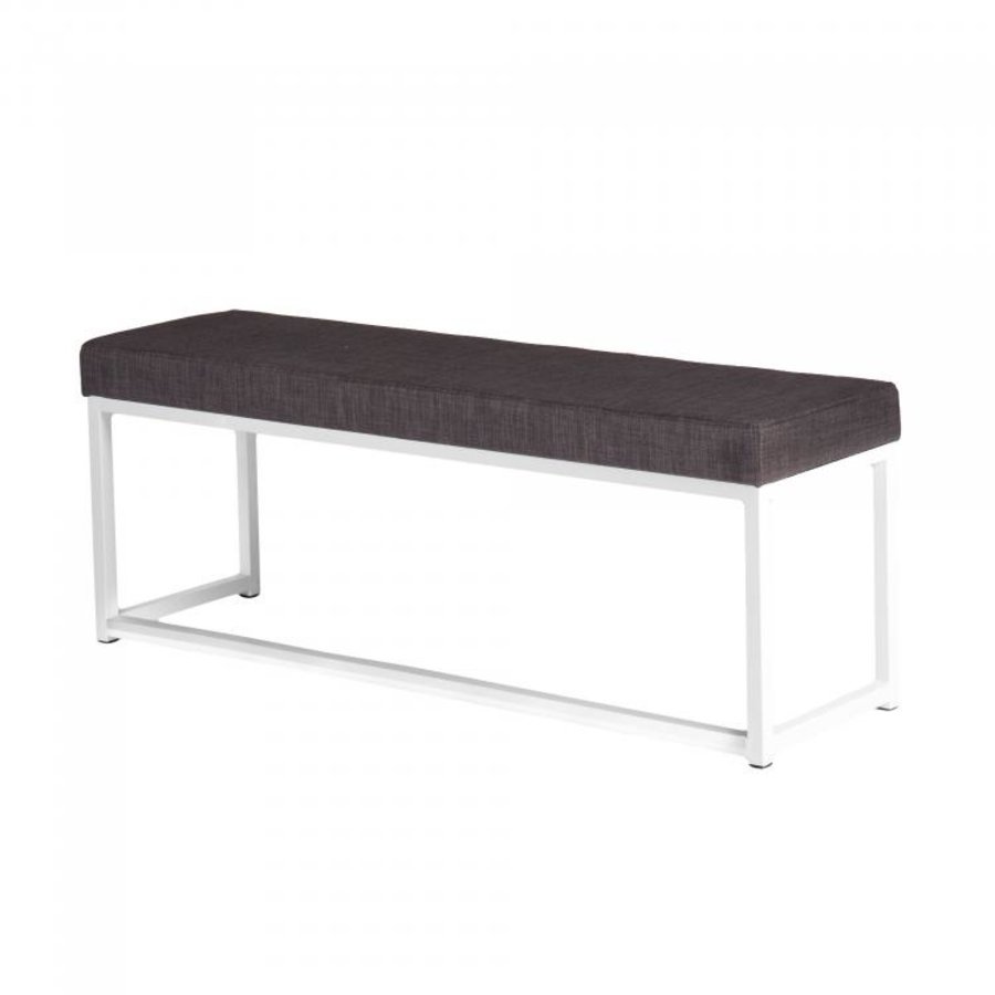 Banque | Acier/Lin | Blanc/Anthracite | 2 pièces