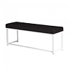 HorecaTraders Bench | Steel/Linen | White/Black | 2 pieces