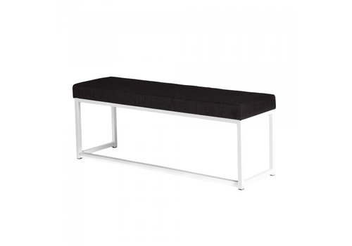  HorecaTraders couch | Steel/Linen | White/Black | 2 pieces 