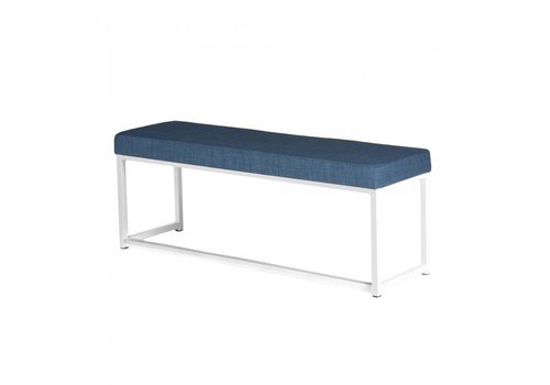  HorecaTraders couch | Steel/Linen | White/Blue | 2 pieces 