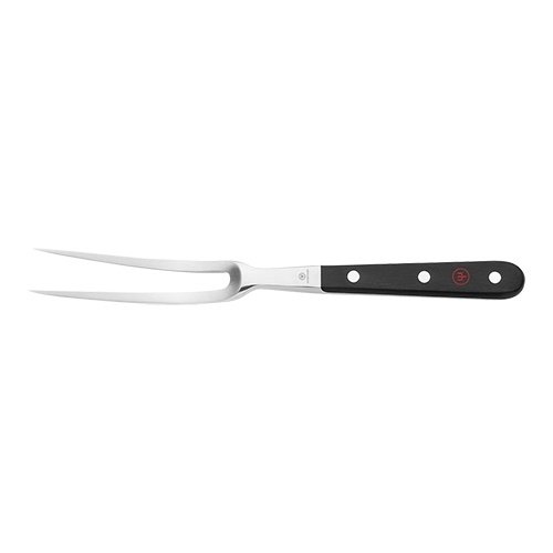  HorecaTraders Meat fork | Curved | Stainless steel | Plastic | 26.6 cm 
