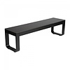 Banc pliant | Aluminium/Volkern | Noir | 160 x 40 x 45 cm