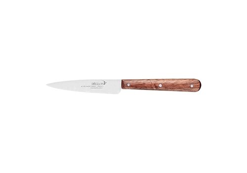  HorecaTraders Couteau de bureau | acier inoxydable | Bois | 18,2 cm 