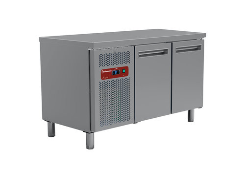  HorecaTraders Kühltisch | Belüftet | 2 Türen | GN 1/1 | 260 Liter | 1350 x 700 x 880/900 mm 