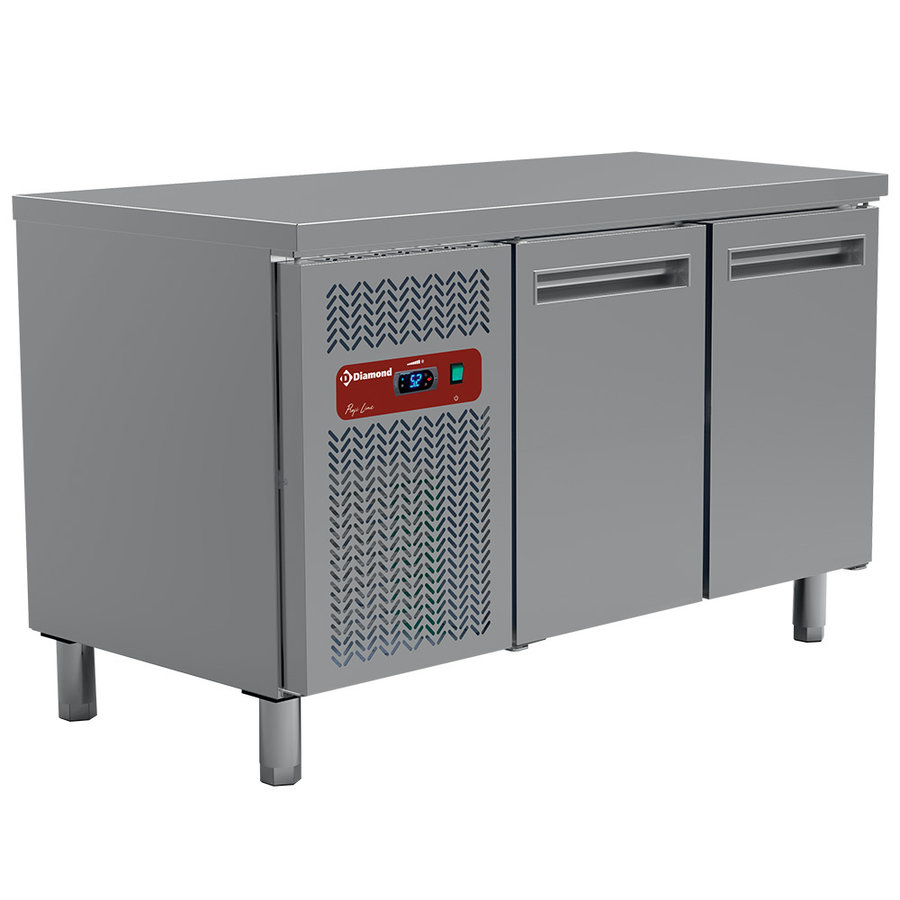 Cooling table | Ventilated | 2 doors | GN 1/1 | 260L | 1350x700x880/900mm