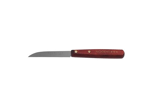  HorecaTraders Vegetable Knife | stainless steel | Wood | 18 cm 