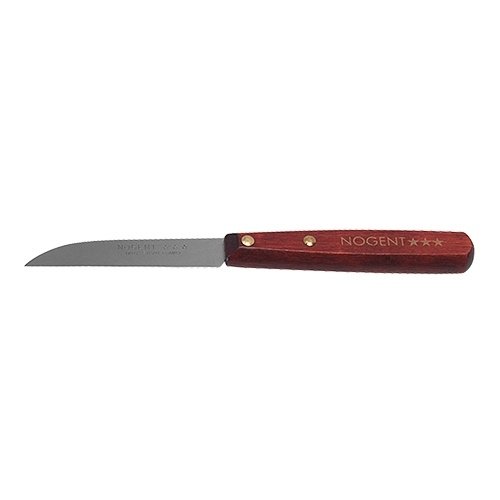  HorecaTraders Vegetable Knife | stainless steel | Wood | 18 cm 