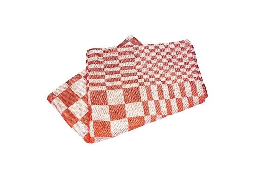  HorecaTraders Tea towel | Cotton | Red | 65x65cm 