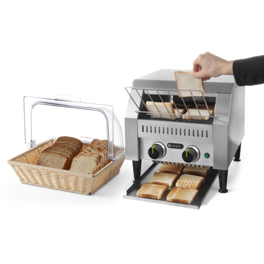 Walk-through Toaster | stainless steel | Black