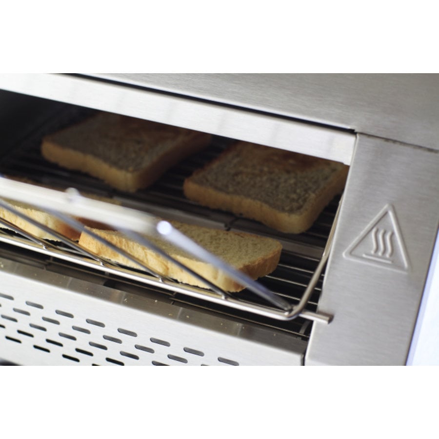 Walk-through Toaster | stainless steel | Black