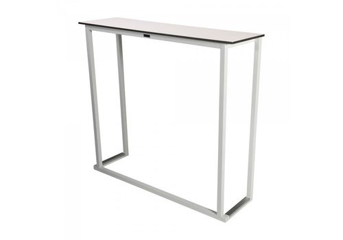  HorecaTraders Standing table | Steel/Volkern | White | 3 Formats 