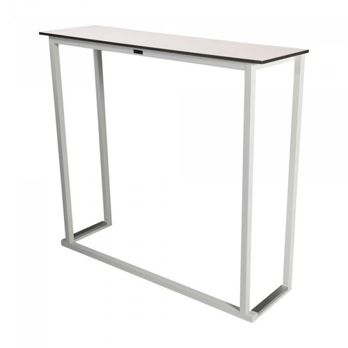  HorecaTraders Standing table | Steel/Volkern | White | 3 Formats 