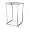 Stehtisch | Aluminium/Melamin | Weiß | 70 x 70 x 110 cm