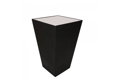  HorecaTraders Table haute Conic Party | Polyéthylène/Acrylique | Noir | 70 x 70 x 110 cm 