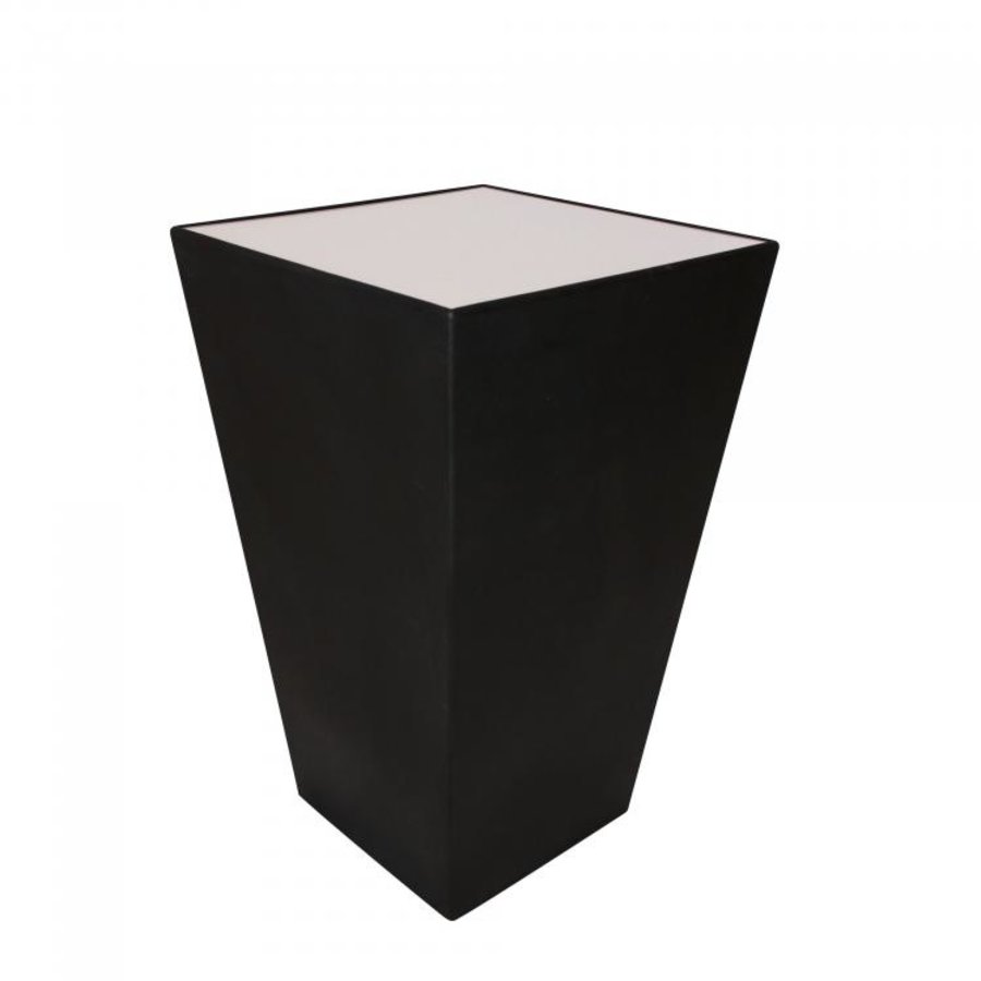 Table haute Conic Party | Polyéthylène/Acrylique | Noir | 70 x 70 x 110 cm