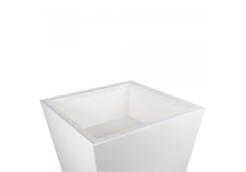 HorecaTraders Plateau d'insertion conique de table | Blanc | 4 kg | 67 x 67 x 25 cm 