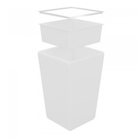 Table Conic Insert Tray | White | 4 kg | 67 x 67 x 25 cm