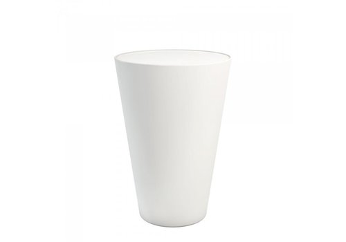  HorecaTraders Table haute Conic-O | Plastique | Blanc | Ø75 x 110 cm 