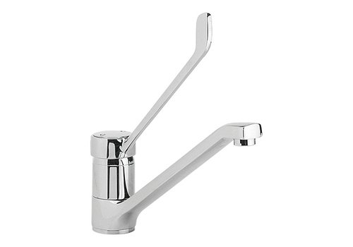  HorecaTraders Robinet mélangeur pivotant | acier inoxydable | 24 x 24 cm | Raccordement d'eau 3/8 