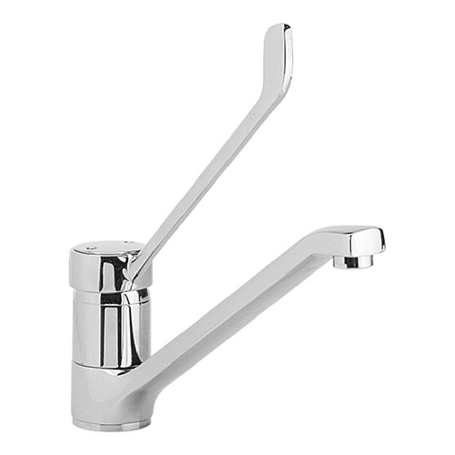 Mixing Slew Tap | stainless steel | 24x24cm | Water connection 3/8