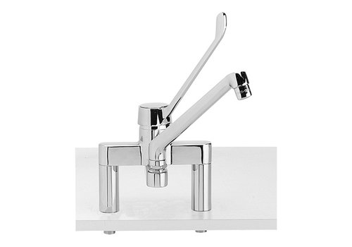  HorecaTraders Mixing Slew Tap | stainless steel | 30.6 x 37.1 cm | Water connection 3/4 