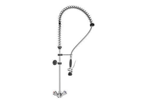  HorecaTraders Pre-rinse shower | stainless steel | 100 x 111 cm | Water connection 1/2 