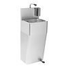 HorecaTraders Wash basin unit | stainless steel | 10 kg | 36 x 42 x 101.5 cm