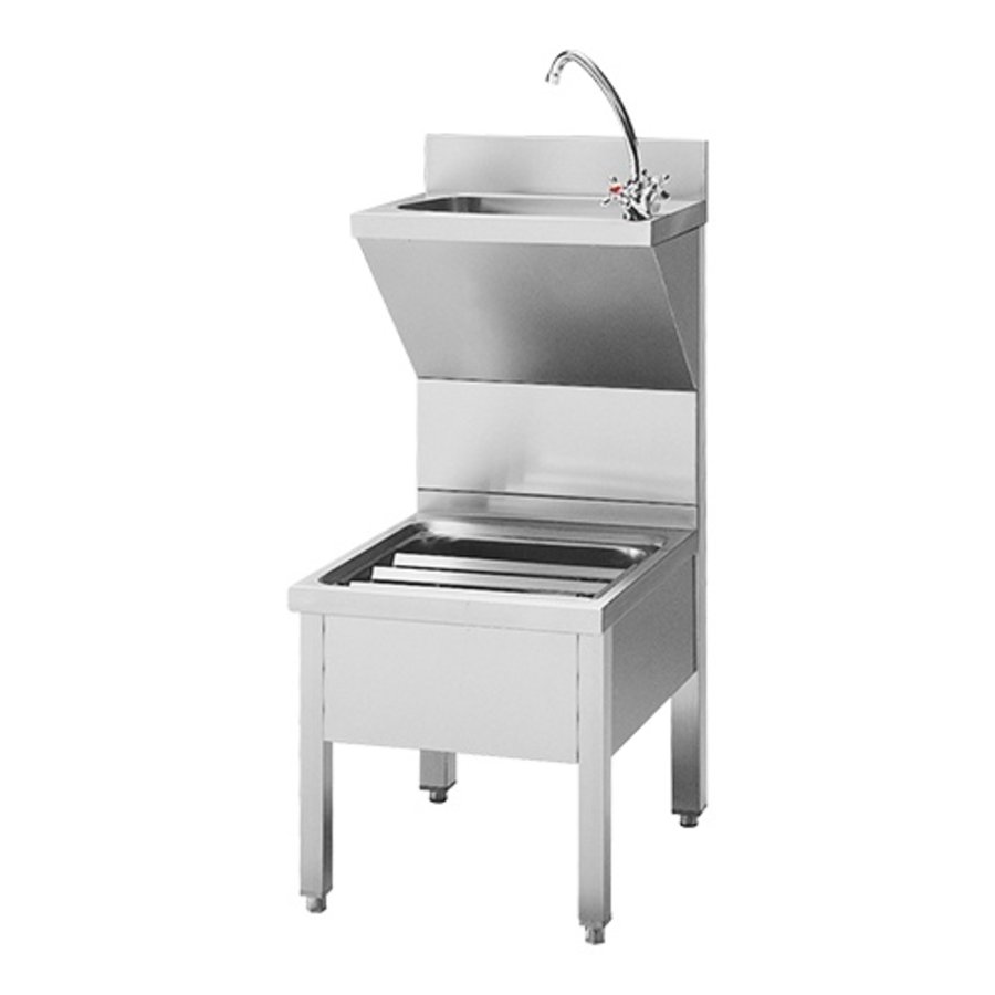 Waschbeckenschrank | Edelstahl | 50 x 70 x 85 cm