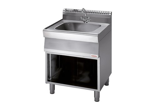  HorecaTraders Wash basin unit | stainless steel | 27 kg | 70x70x85cm 