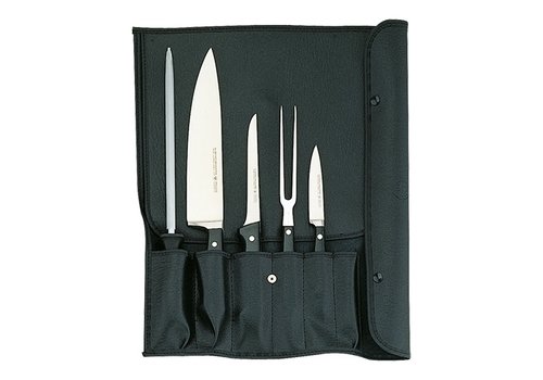  Wüsthof Knife case | Empty | Cap. 6 | Leatherette | Black | 41.5 x 42.5 cm 