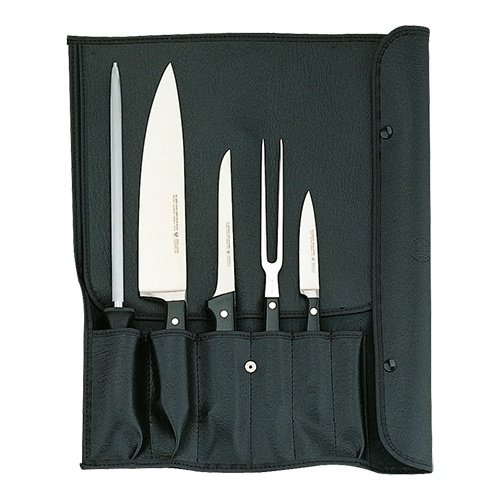  Wüsthof Knife Case | Empty | Cap. 6 | Faux Leather | Black | 41.5 x 42.5 cm 
