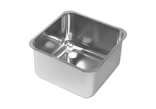  HorecaTraders Sink | stainless steel | 3.6kg | 40x40x30cm 