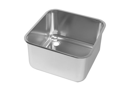  HorecaTraders Évier | acier inoxydable | 3,6 kg | 40 x 40 x 25 cm 