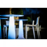 High table Vase Party | Polypropylene/Volkern | White | Ø80 x 110 cm