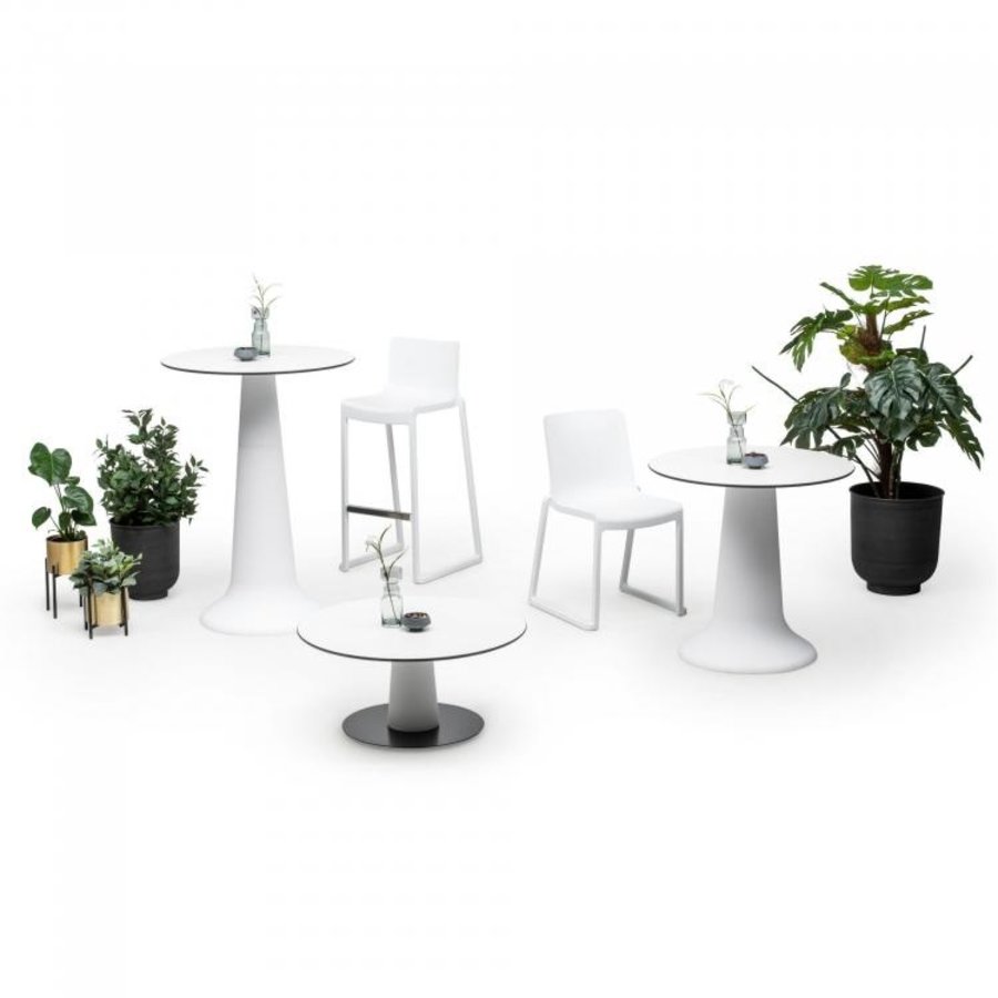 Standing table Vase Party | Polypropylene/Volkern | White | Ø80 x 110 cm