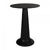 HorecaTraders Standing table Vase Party | Polypropylene/Volkern | Black | Ø80 x 110 cm