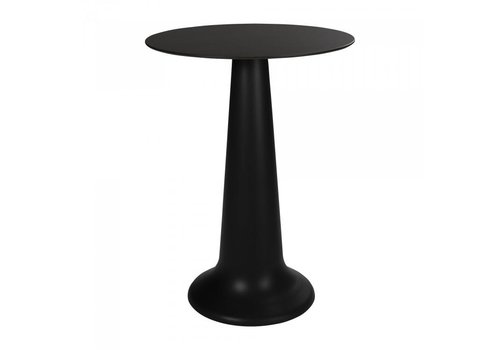  HorecaTraders Table haute de fête Vase | Polypropylène/Volkern | Noir | Ø80 x 110 cm 